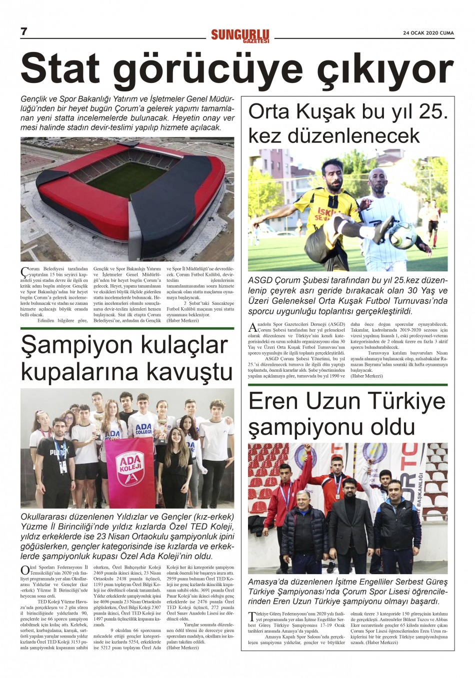 sungurlu gazetesi