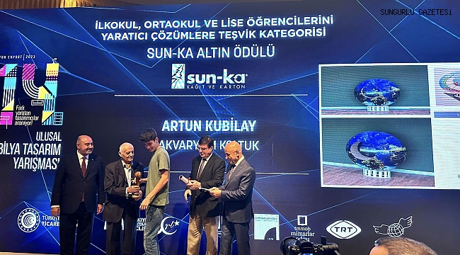 SUN-KA ALTIN ÖDÜLÜ SAHİBİNİ BULDU