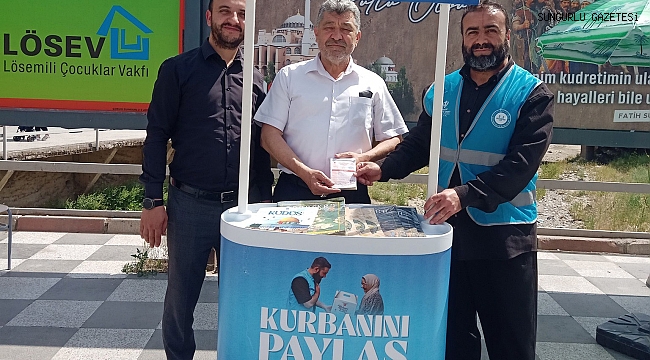 MÜFTÜ KURBAN BAĞIŞINDA BULUNDU…