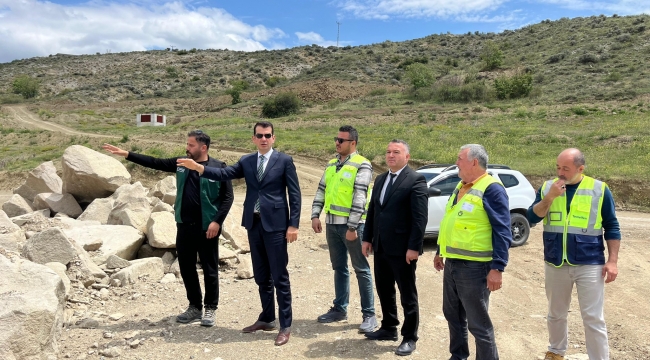 MUTLU KÖKSAL, BARAJ VE GÖLET İNŞAATLARINI İNCELEDİ