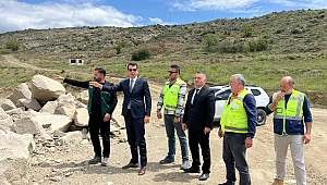 MUTLU KÖKSAL, BARAJ VE GÖLET İNŞAATLARINI İNCELEDİ