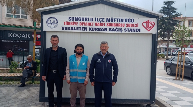 VEKALETLE KURBAN BAĞIŞ STANDI AÇILDI