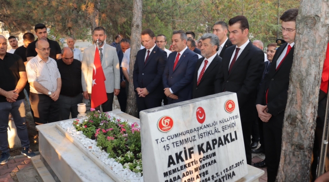 15 TEMMUZ ŞEHİDİ AKİF KAPAKLI ANILDI…