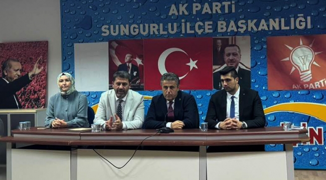 “HEDEFİMİZ SAVUNMA SANAYİ  ŞEHRİ SUNGURLU’MUZU İLERİYE TAŞIMAK”