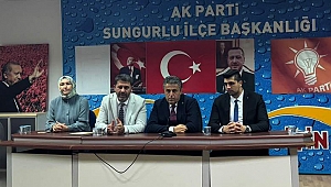 “HEDEFİMİZ SAVUNMA SANAYİ  ŞEHRİ SUNGURLU’MUZU İLERİYE TAŞIMAK”