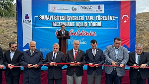 BAYAT’TA SANAYİ SİTESİ TAPU TÖRENİ VE MEZBAHA AÇILIŞI GERÇEKLEŞTİRİLDİ