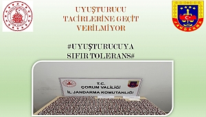 SUNGURLU'DA UYUŞTURUCUYLA MÜCADELE SÜRÜYOR...