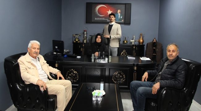 AKSUNGUR VE SARIERİK’TEN ‘HAYIRLI OLSUN’ ZİYARETİ…