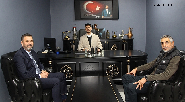 NUH ALUÇ, EFE AKKAŞ’A 'HAYIRLI OLSUN' ZİYARETİNDE BULUNDU