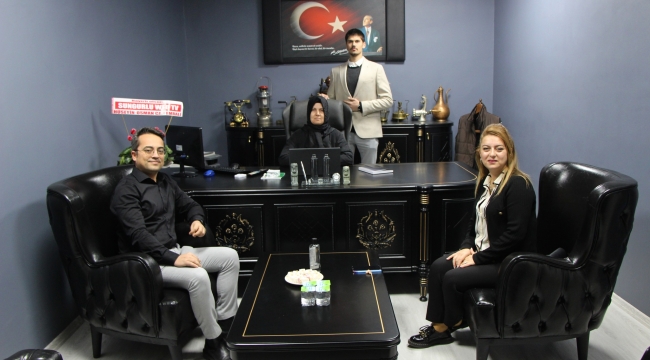 ŞEKERBANK ŞUBE MÜDÜRÜ GAZETEMİZİ ZİYARET ETTİ...