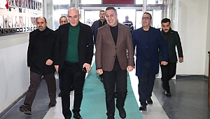 - MEVLÜT KARAKAYA, MUHSİN DERE’Yİ ZİYARET ETTİ…