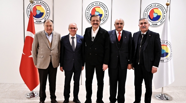 MUSTAFA KÜRBÜZ’DEN TOBB BAŞKANI HİSARCIKLIOĞLU’NA ZİYARET