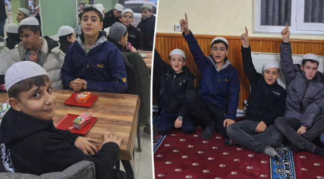 ÖĞRENCİLERE, SABAH NAMAZININ ARDINDAN KAHVALTI…