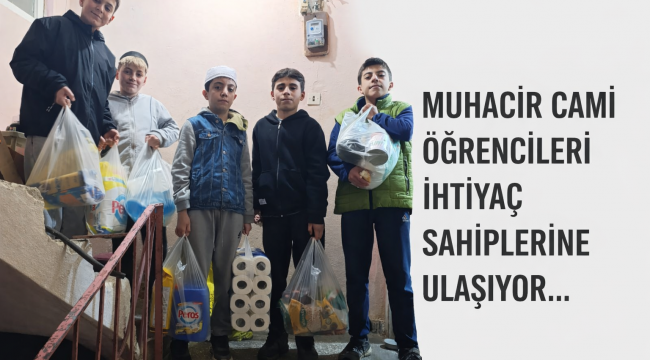 ÖĞRENCİLERİ İHTİYAÇ SAHİPLERİNE ULAŞIYOR…