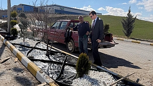 ORGANİZE SANAYİ BÖLGESİNDE PEYZAJ ÇALIŞMALARI DEVAM EDİYOR