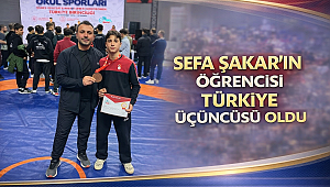 SEFA ŞAKAR’IN ÖĞRENCİSİ TÜRKİYE ÜÇÜNCÜSÜ OLDU...