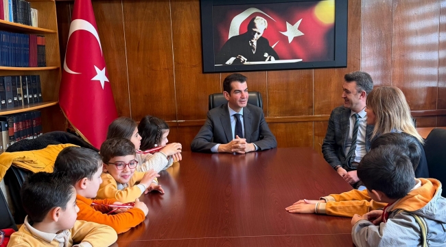 YAVUZ SELİM İLKOKULU ÖĞRENCİLERİNDEN KAYMAKAM KÖKSAL’A ZİYARET...