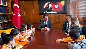 YAVUZ SELİM İLKOKULU ÖĞRENCİLERİNDEN KAYMAKAM KÖKSAL’A ZİYARET...