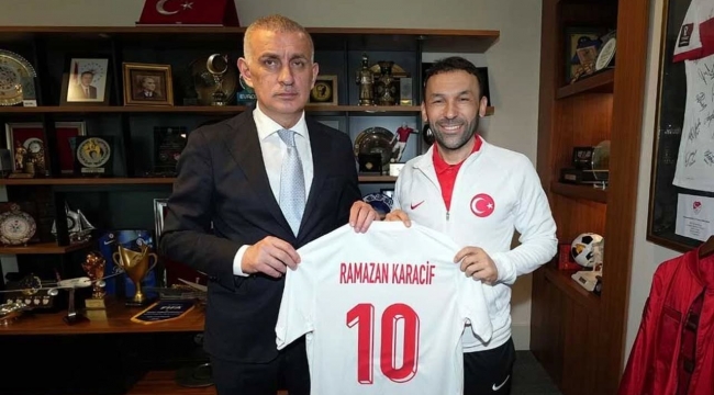 TFF BAŞKANI, OLİMPİYAT ŞAMPİYONU OLAN KARACİF’Lİ MİLLİLERİ KUTLADI