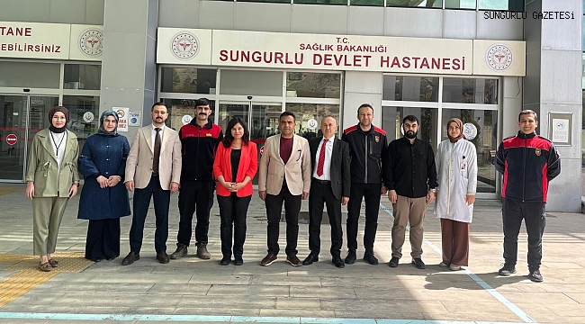 HASTANEDE YANGIN TATBİKATI YAPILDI