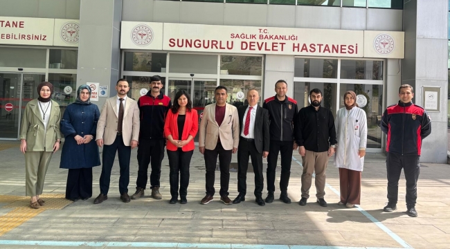 HASTANEDE YANGIN TATBİKATI YAPILDI