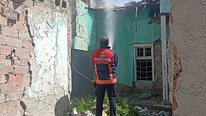 METRUK EVDE YANGIN ÇIKTI…