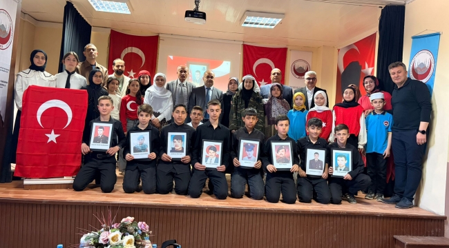 ÖĞRENCİLER OKULLARINA ADI VERİLEN ŞEHİDİ ANDI