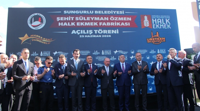 HALK EKMEK FABRİKASININ AÇILIŞI YAPILDI
