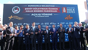 HALK EKMEK FABRİKASININ AÇILIŞI YAPILDI