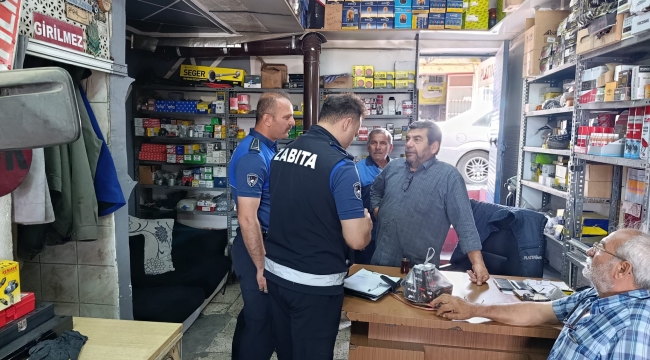 ZABITA, SANAYİ ESNAFINA RUHSAT DENETİMİ YAPTI…