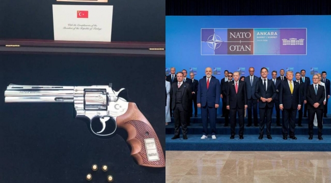 NATO LİDERLERİNE HEDİYE EDİLEN GÜMÜŞAY’DA SUNGURLU İMZASI